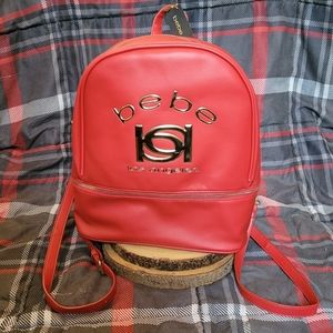 BEBE Red Kayla Backpack 🎒